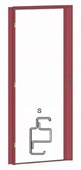 KOOPERATIVA Ocelová zárubeň ZAKO Sádrokarton  typ S 100 š. 700mm Pravá